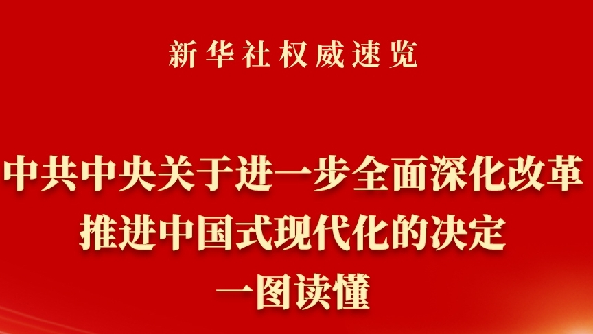  《中共中央關(guān)于進(jìn)一步全面深化改革、推進(jìn)中國式現(xiàn)代化的決定》一圖讀懂